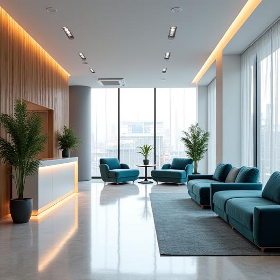 Modern and professional interior of the Verity Vault London office.